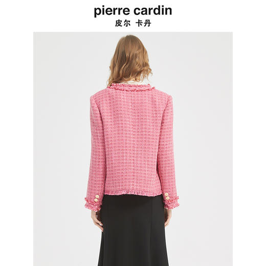 皮尔卡丹女装时尚都市复古淑女小香风外套C51UL002 商品图2