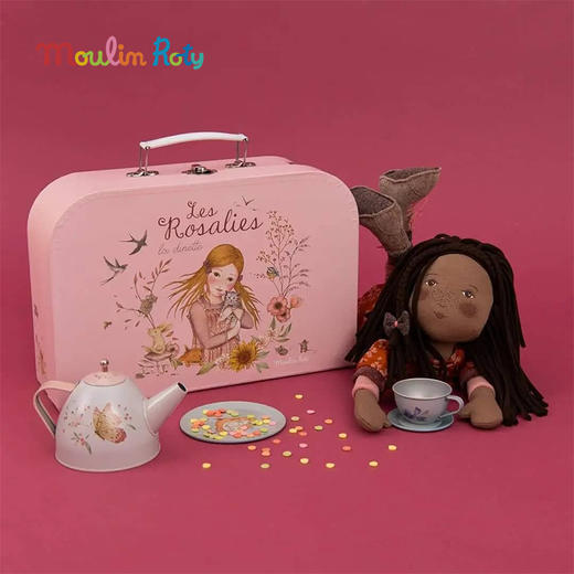 Moulin roty 弗萊娅 法式玩偶 适合年龄1岁+ 花朵女孩系列 法国品牌 710526 商品图8