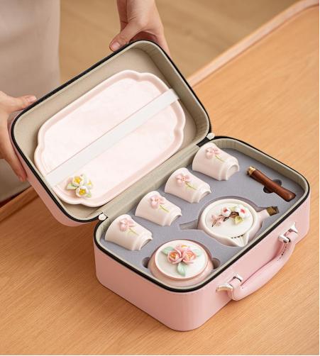 捏花-侧把壶七件套旅行装 商品图2