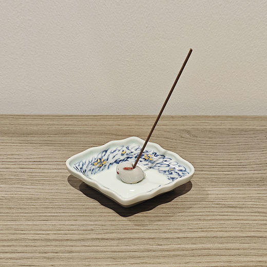 【旬彩 】有田烧兔子香插（不含线香） 商品图0