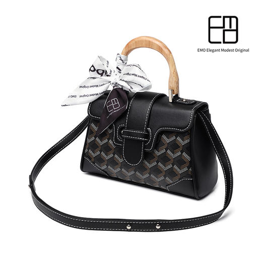 【柔和色系 融入木质手柄 优雅又高级】EMO Elegant Modest Original狗牙木柄西贡包 商品图7