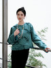 盛唐牡丹| 竹叶纹漳缎偏襟外套 商品缩略图3