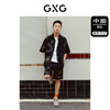 GXG男装 重磅系列黑色牛仔短袖衬衫潮流时尚百搭  夏季热卖 商品缩略图1