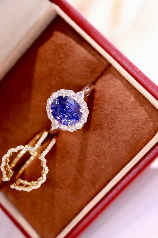 3.06ct刻面蓝宝石戒指 商品图2