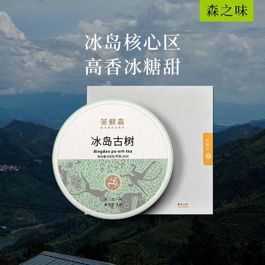 2024年 冰岛古树  普洱茶 生茶 200g饼 森之味 ，拍5发6 商品图0