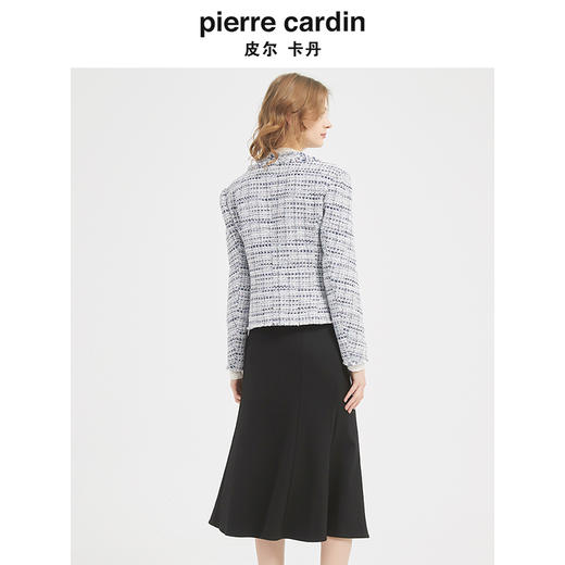 皮尔卡丹女装春季新款简约淑女修身小香风外套C51UL012H0 商品图2