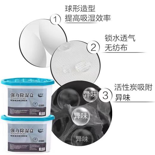 【吸湿防霉】回南天室内家用衣柜除湿盒吸湿除湿干燥剂 车内防霉防潮神器除湿盒。ry 商品图2