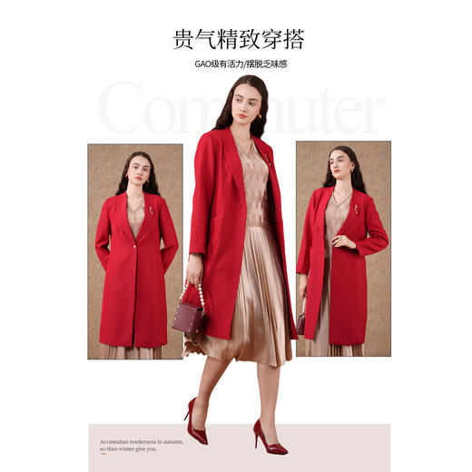 乔万尼经典长款风衣时尚气质外套ET3A679 商品图3