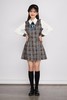 Le Malene 格纹拼接假两件式连衣裙（无胸针） 11534 商品缩略图4