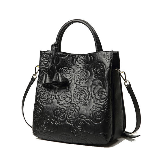 雀说新款山茶花手提包时尚大包单肩斜挎包AL 商品图4