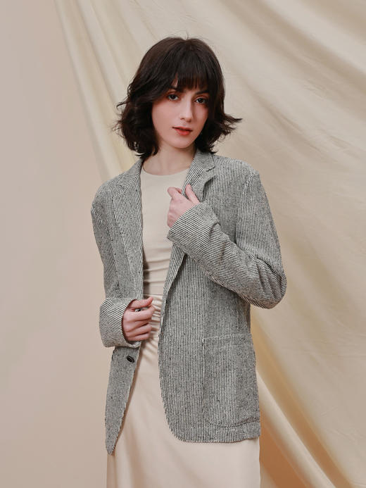 【共享衣橱】callisto灰色粘纤亚麻混纺便西 商品图2