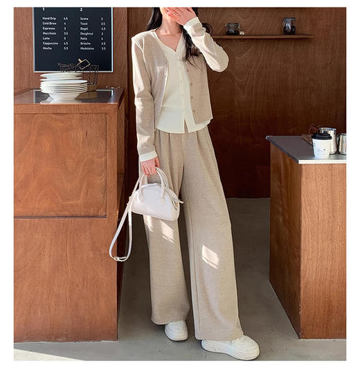 裁缝学苑AS426韩系开衫小衫纸样阔腿裤子假两件运动套装女打版裁剪样板 商品图2