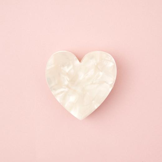 北京仓｜Coucou Suzette-White Heart-白色爱心 小发抓［法国设计师］ 商品图0