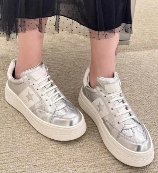 重磅渠道  Star厚底运动鞋  增高小白鞋   三色入厚底休闲鞋 商品图1