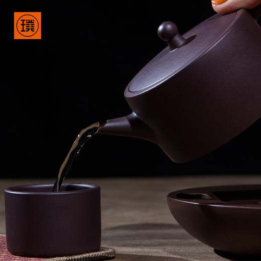 璞实茶器璞实藏壶宜兴原矿紫砂大师手工紫砂壶办公功夫茶礼盒定制 商品图2