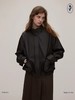 shyshystill/shy202308002/插肩袖设计感口袋皮衣 商品缩略图0