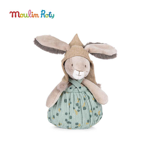 Moulin Roty 刺猬音乐玩偶 多功能/启蒙玩偶 适用年龄0岁以上 拉绳发条音乐 三只邦尼兔系列 法国品牌-678042 商品图11