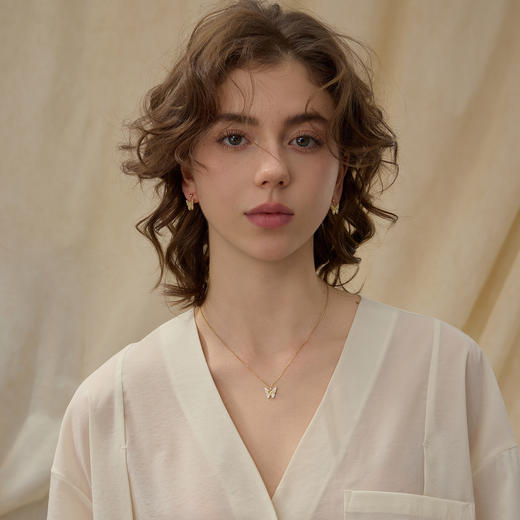 ARSIS银饰｜幸运符号系列 漫舞蝴蝶耳坠 商品图2