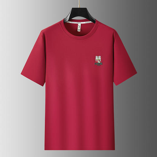 【新款DX】大依优型大码春季新款加大码短袖圆领卫衣高克重宽松休闲T恤上衣男士 商品图7