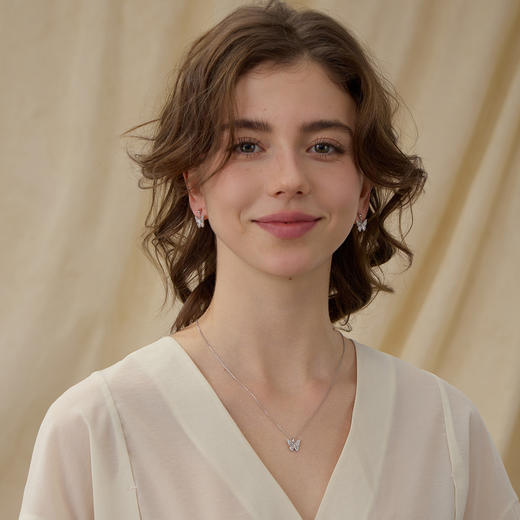 ARSIS银饰｜幸运符号系列 漫舞蝴蝶耳坠 商品图5