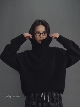 shyshystill/shy202411005/半高领开弹力保暖螺纹毛衣