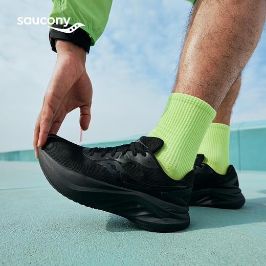Saucony索康尼 浪潮3 男女款春季新款透气缓震入门跑步训练运动鞋 商品图3