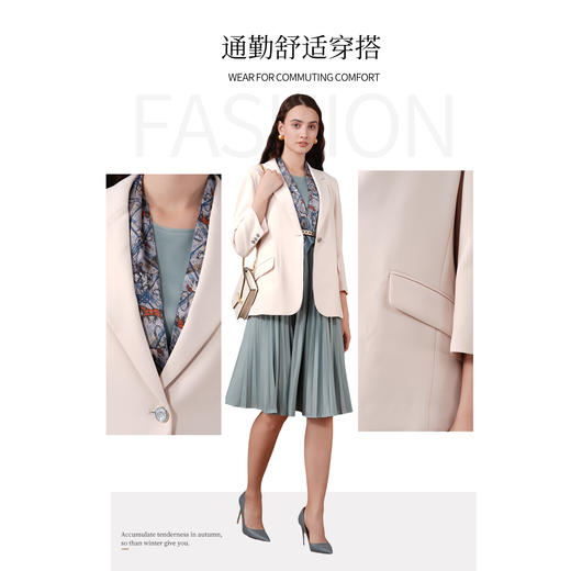 乔万尼新品短外套减龄通勤感修身西装ET3B693 商品图3