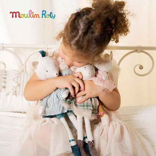 Moulin Roty 粉色老鼠玩偶 法式玩偶 适合年龄0岁+ 小小舞蹈学院系列 667028 商品图9