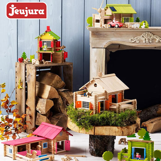 Vilac 经典款建构积木 135粒 积木 适合年龄5岁+ 榫卯结构 法国玩具 J8003 商品图4