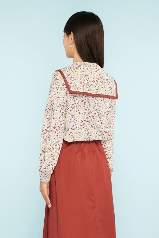 amadella 蕾丝花边装饰领碎花衬衣 11503 商品图2