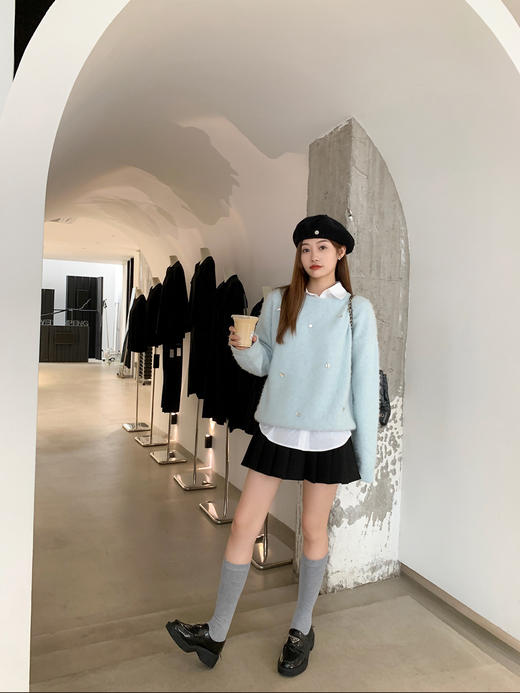 【179元任选2件】最后一波现货！【时髦感up】2色钻石点缀毛衣 商品图7