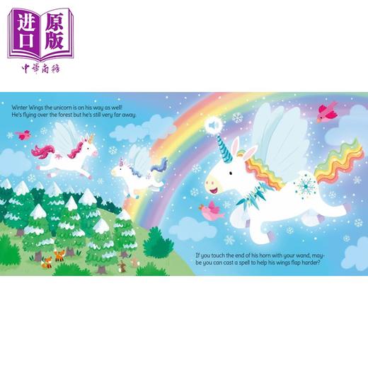 【中商原版】魔杖发声书 独角兽 Wand Books Unicorn Magic 英文原版 幼儿纸板书 互动有声书 亲子读物 低幼绘本图画书 进口 商品图2