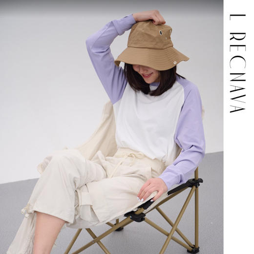 [男女同款 情侣衫] UPF50+防晒户外插肩袖打底衫 轻量速干长袖T恤 商品图5