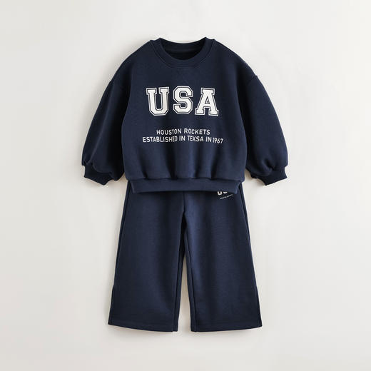 马克珍妮女童美式休闲运动套装儿童卫衣套装2025年春装新款250160 商品图3