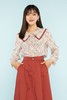 amadella 蕾丝花边装饰领碎花衬衣 11503 商品缩略图0