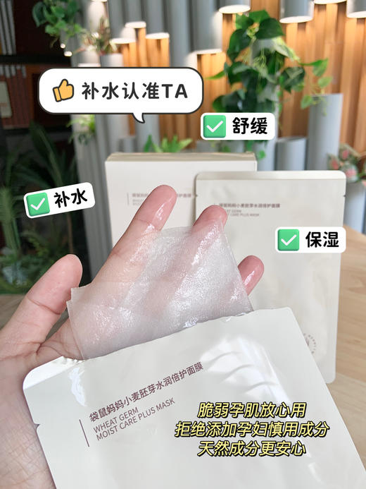 【158任选50片】面膜囤货首选🔥多效补水 焕采鲜润 准孕期安心用 小麦/茶树/大米面膜 商品图2