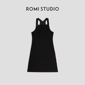 ROMI STUDIO“简约优雅”法式气质香风无袖小个子显瘦连衣裙D3457