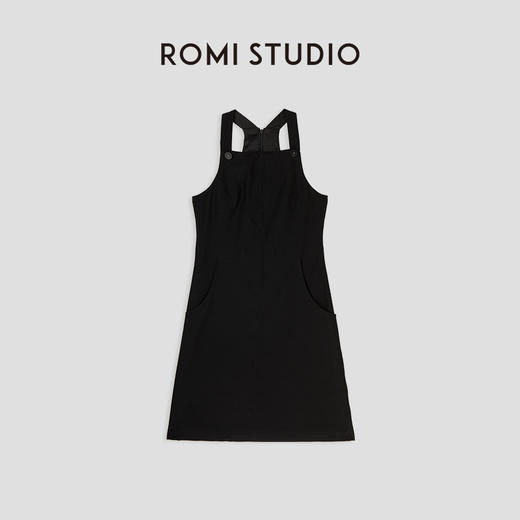 ROMI STUDIO“简约优雅”法式气质香风无袖小个子显瘦连衣裙D3457 商品图0