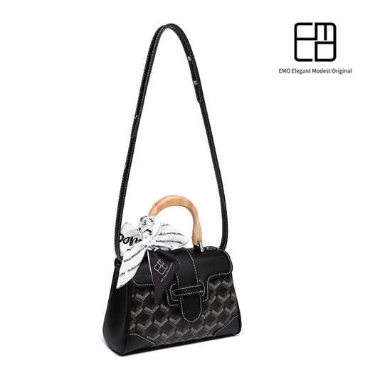 【柔和色系 融入木质手柄 优雅又高级】EMO Elegant Modest Original狗牙木柄西贡包 商品图5