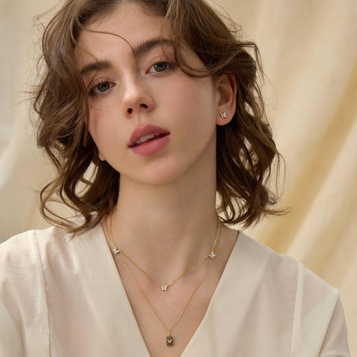 ARSIS银饰｜幸运符号系列 星悦蝴蝶耳钉 商品图2