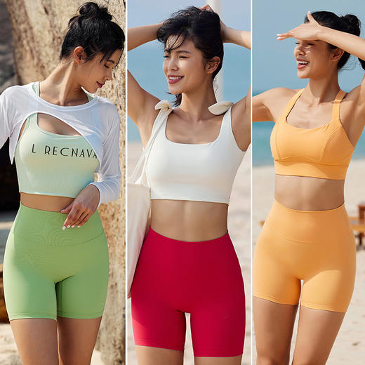 福利款二合一—裸感彩虹裤，裸感四分裤 商品图1