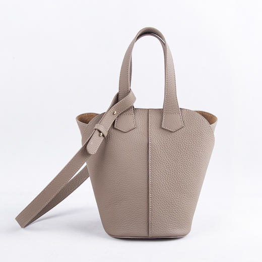 出口日本！2025日系小众吊床包头层牛皮水桶包手拎单肩包女士菜篮子包包！ 商品图1