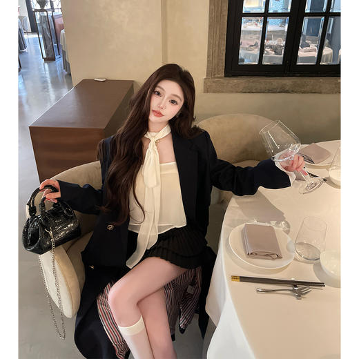 清仓捡漏 LINCHAOZHANG  LW240600 学院风西装外套 商品图3