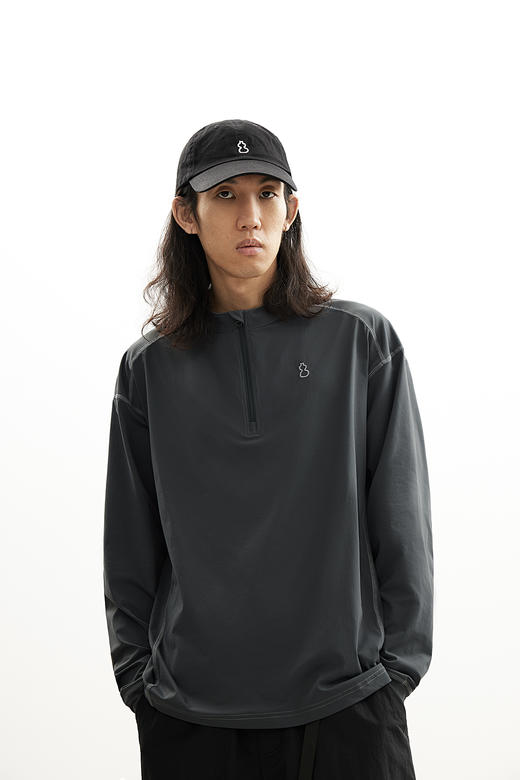 吃茶去chichaqu25明线速干吸湿排汗棉感防晒轻量长袖T恤运动户外 商品图4