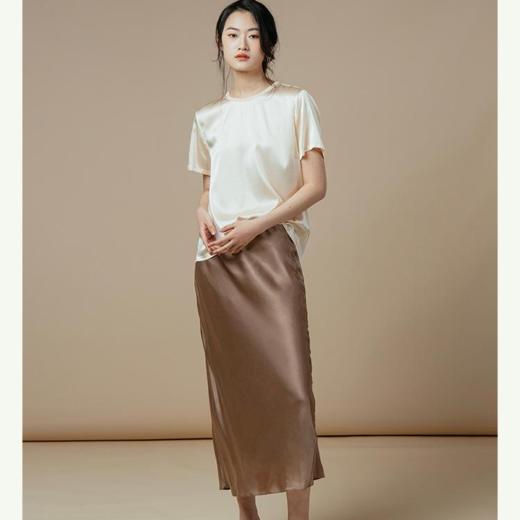 桑罗&迎春花浮光人鱼姬醋酸优雅半身裙女装 商品图0