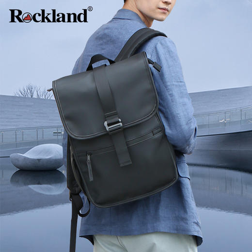 美国Rockland双肩包男旅游包时尚潮流男士背包大容量PU学生书包-CRB350 商品图0