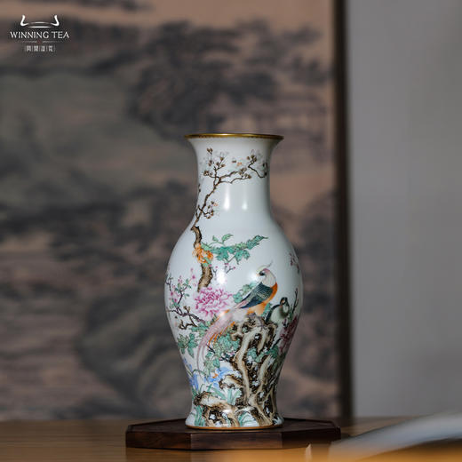 问鼎汝瓷鼎峰系列月白庚子精工泉吟瓶（锦上添花） 商品图0