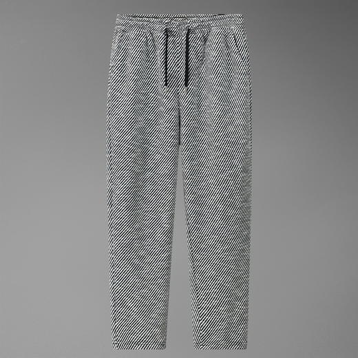 【新款DFF】斜纹口袋标设计直筒运动裤男士春秋款宽松大码潮牌裤子休闲卫裤男 商品图3