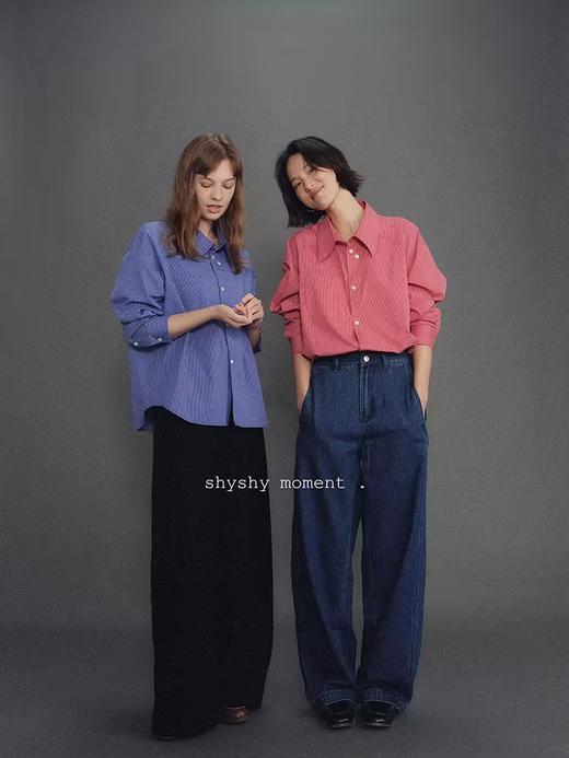 shyshystill/shy202411020/贝壳扣设计感小格子衬衫 商品图1