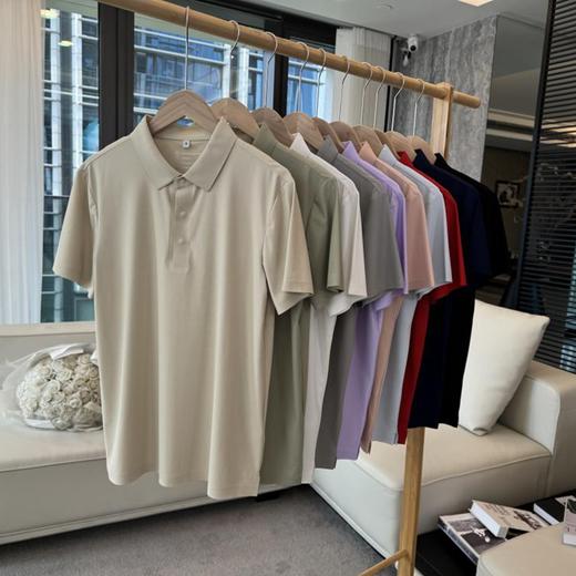 【魔方格】45D无缝锦氨凉感速干纯色二级布领（四合扣）（180克）  ZT-3288# 商品图1